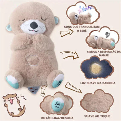 Juguete de Peluche Interactivo con Luz y Música - Nutria Azul