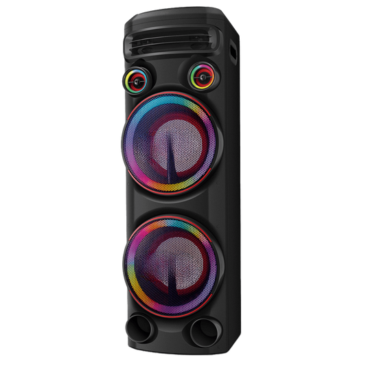 Tour de Sonido 2300W 2 Woofer 10 Bluetooth RGB USB FM DJ