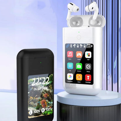 Auriculares Bluetooth con pantalla táctil y powerbank ONLIKE - BLANCO