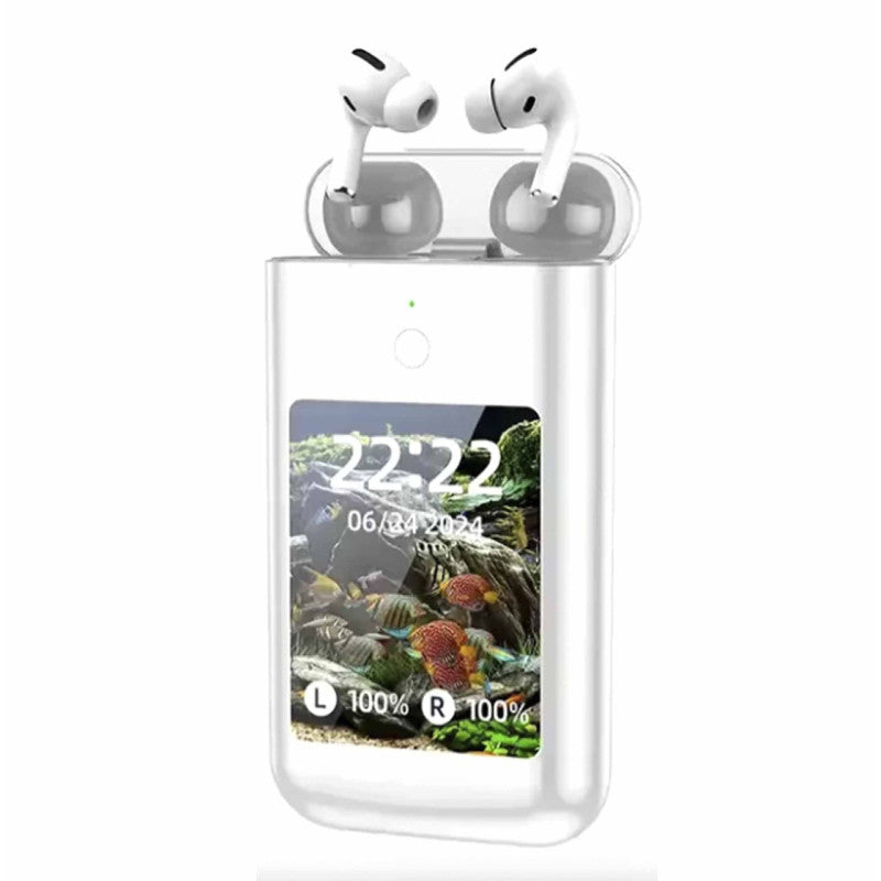 Auriculares Bluetooth con pantalla táctil y powerbank ONLIKE - BLANCO