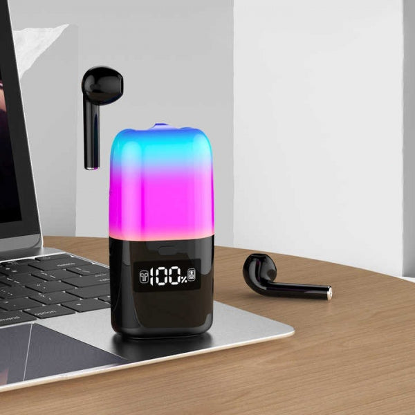 Auriculares Bluetooth con Altavoz y Luz LED