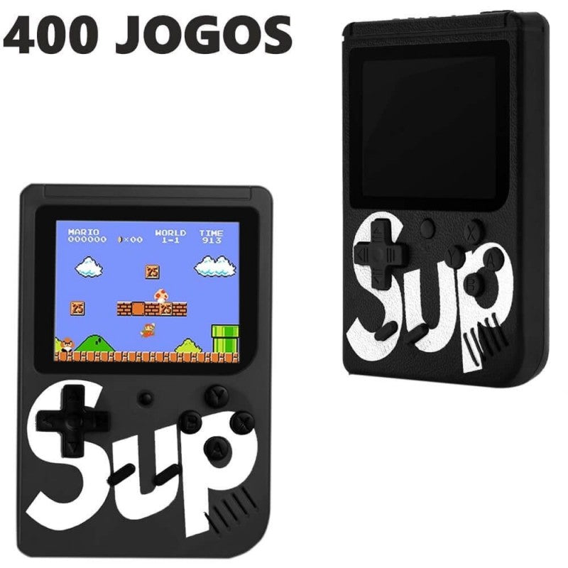 Consola Portátil Retro SUP Negra con 400 Juegos