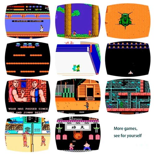 Consola de Juego Retro con 620 Juegos y 2 Controladores