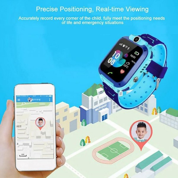 Reloj inteligente para niños con GPS - AZUL